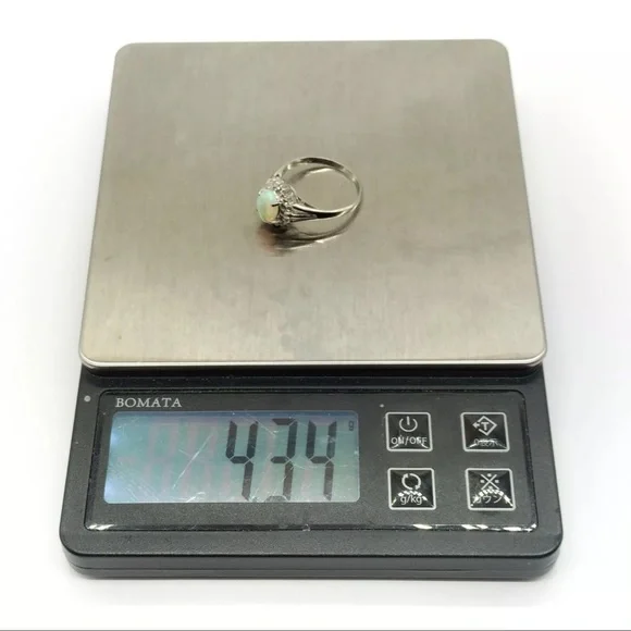 Jewelry Ring Opal 0.86ct Platinum 3561807 - Picture 8 of 11